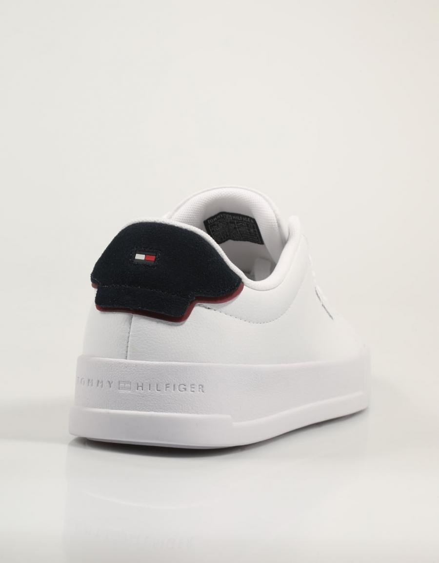 ZAPATILLAS TOMMY HILFIGER TH COURT LTH DETAIL ESS en color Blanco