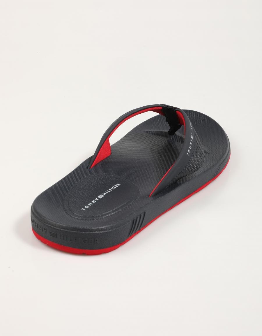 Tommy Hilfiger Softer Molded Hilfiger Beach San in Navy Blue