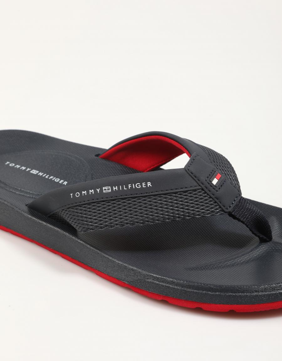 Tommy Hilfiger Softer Molded Hilfiger Beach San in Navy Blue