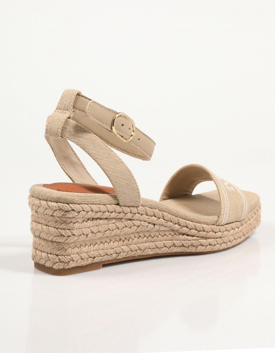 SANDALIAS TOMMY HILFIGER FLAVIA  ESPAD MID en color Beige