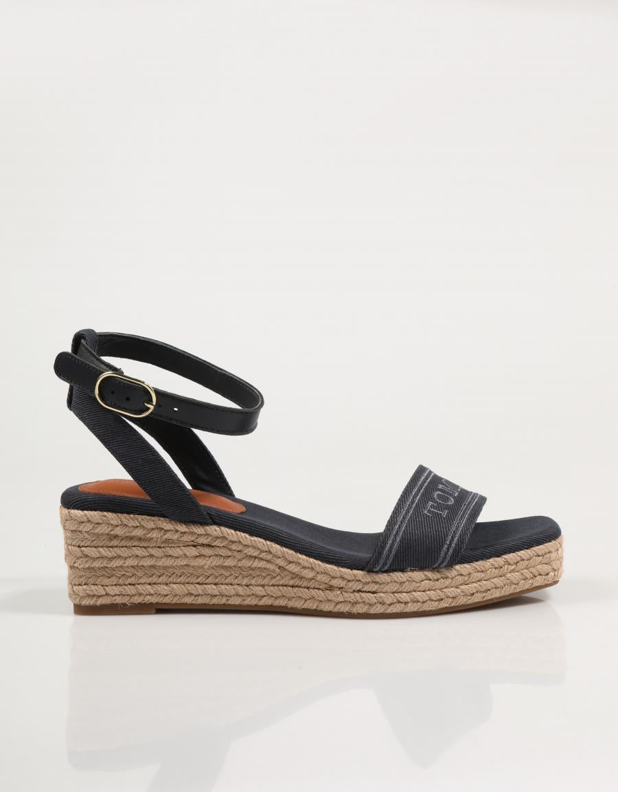 SANDALIAS TOMMY HILFIGER FLAVIA  ESPAD MID en color Azul marino