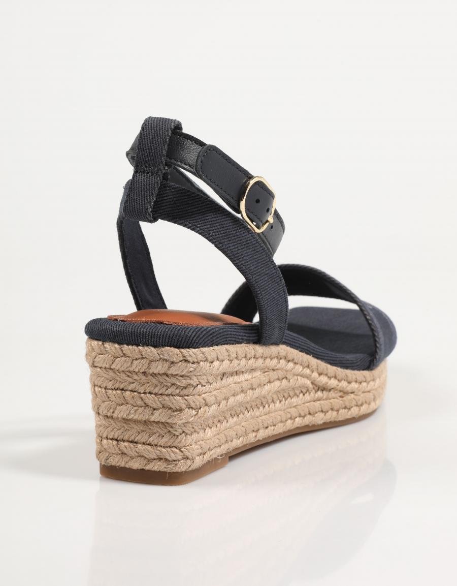 SANDALIAS TOMMY HILFIGER FLAVIA  ESPAD MID en color Azul marino