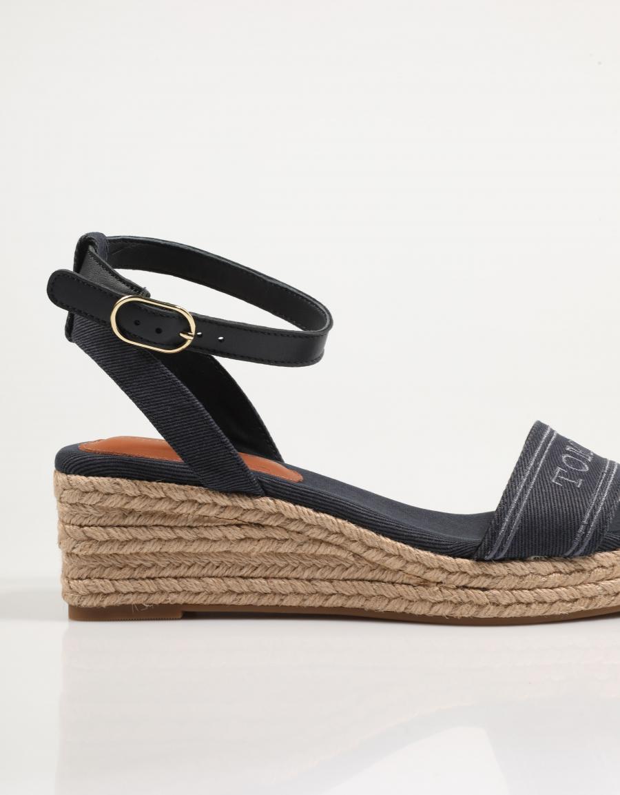 SANDALIAS TOMMY HILFIGER FLAVIA  ESPAD MID en color Azul marino