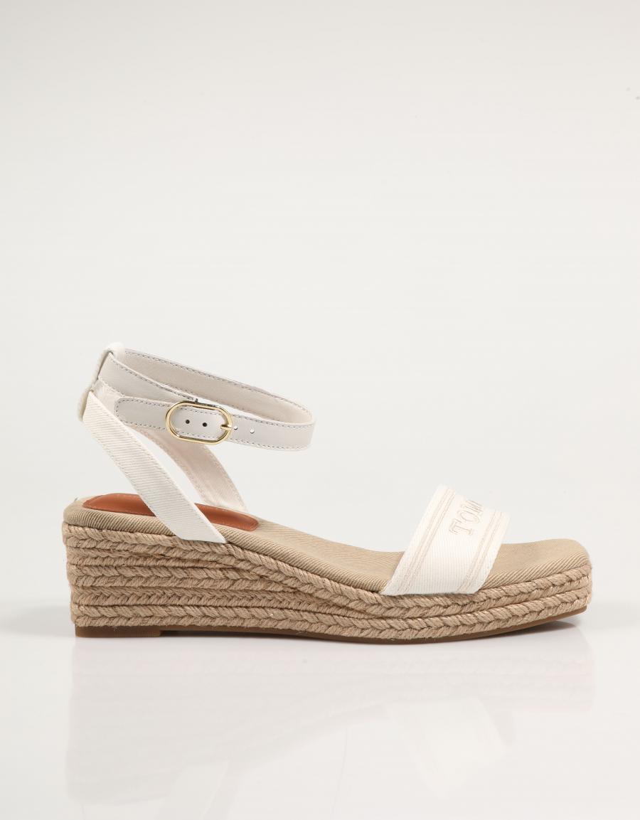 SANDALIAS TOMMY HILFIGER FLAVIA  ESPAD MID en color Blanco