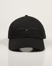 GORRA TOMMY HILFIGER LOGO CAP en color Negro