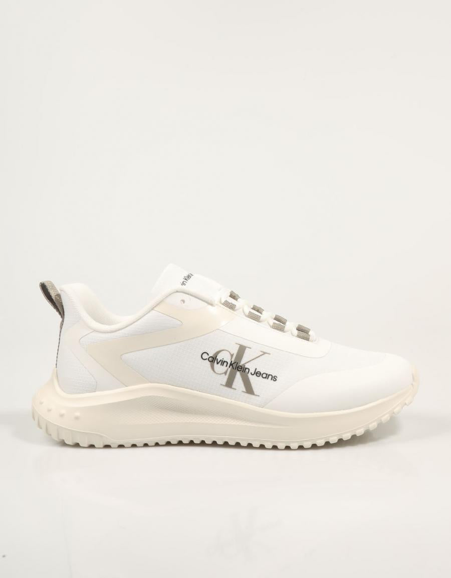 Calvin Klein Lausanne Eva Runner Low -Spitzen -ML -Schuhe in Weiß