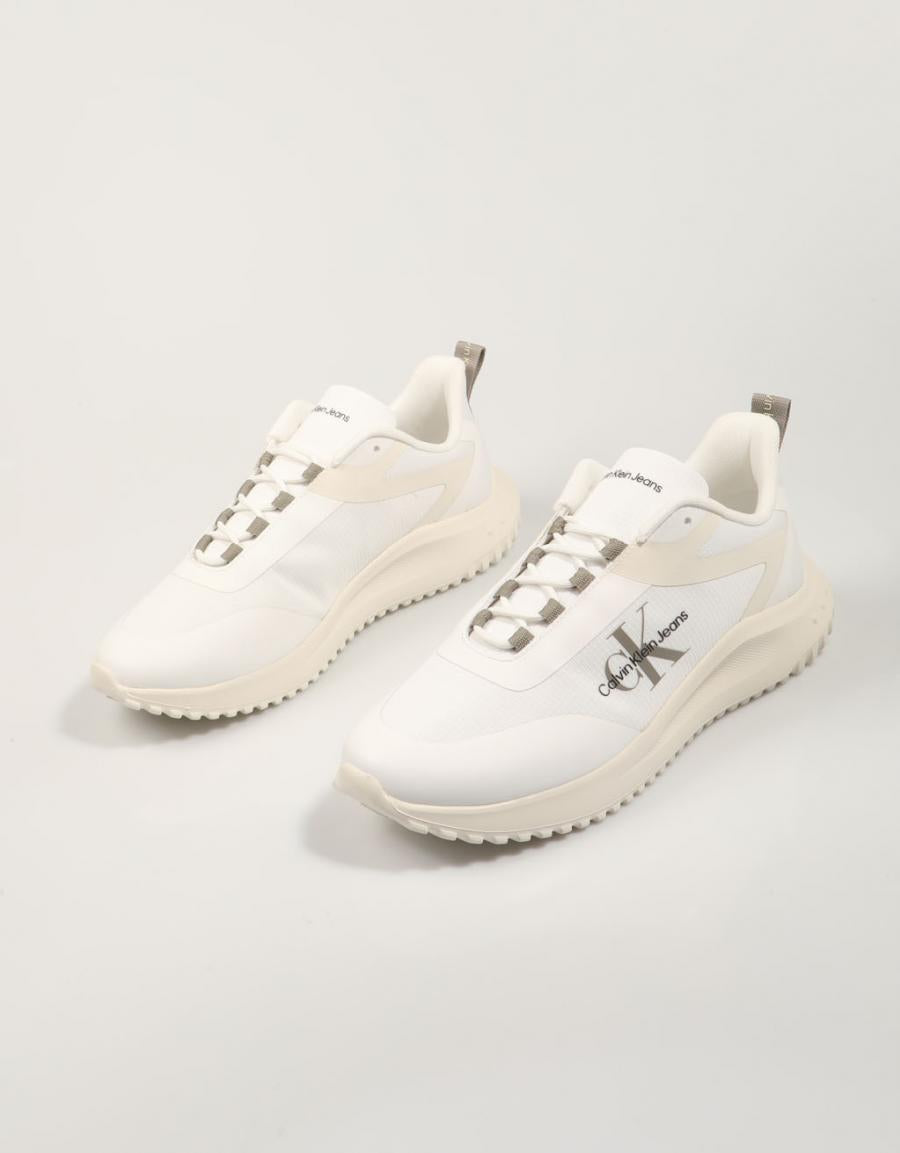 Calvin Klein Lausanne Eva Runner Low -Spitzen -ML -Schuhe in Weiß