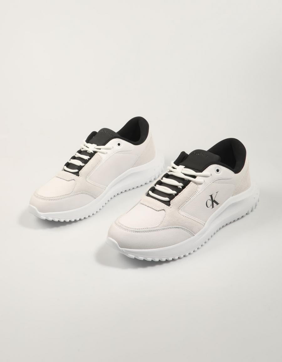 Calvin Klein Lausanne Eva Runner Low Mg WMM in bianco