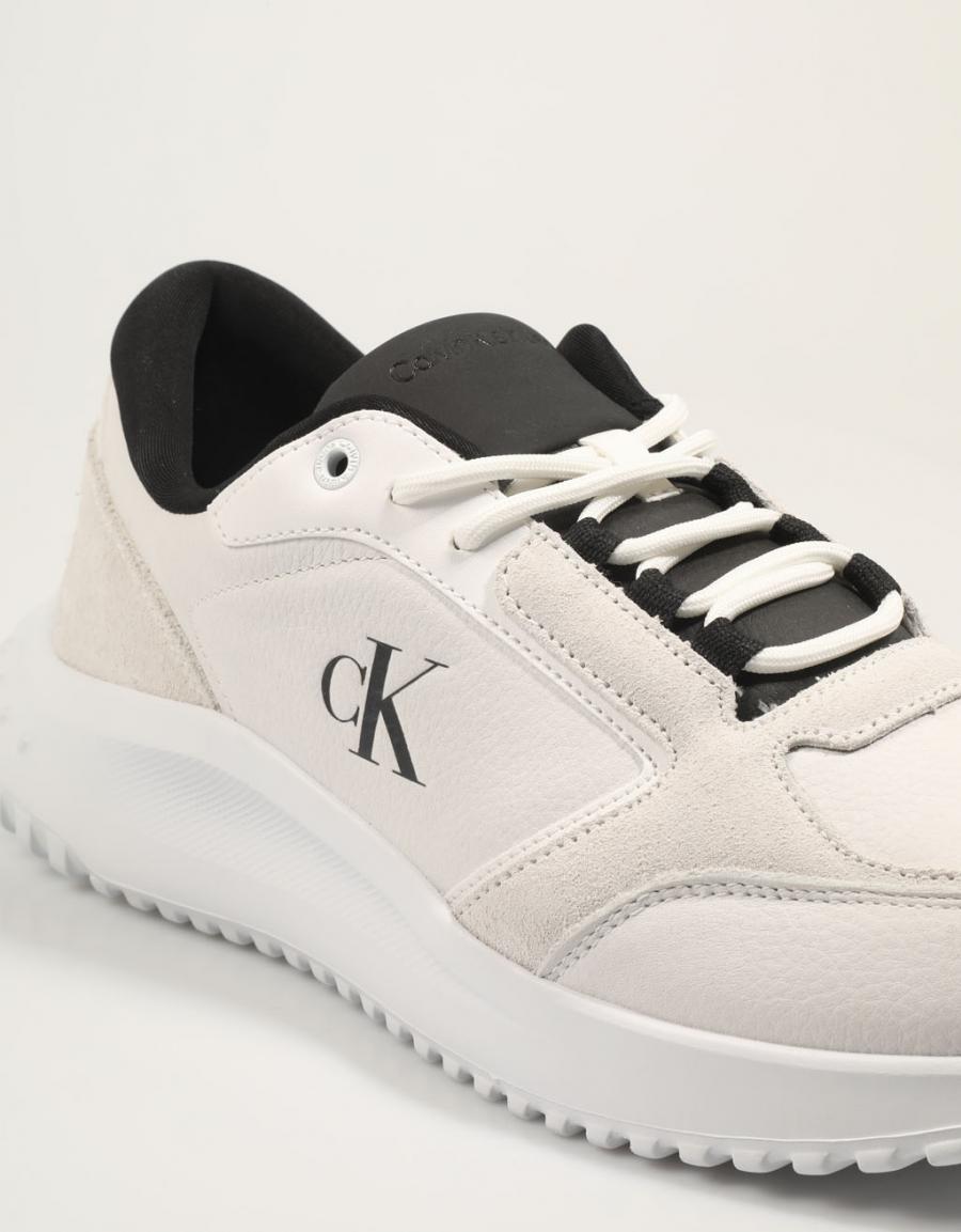 Calvin Klein Lausanne Eva Runner Low Mg WMM in bianco