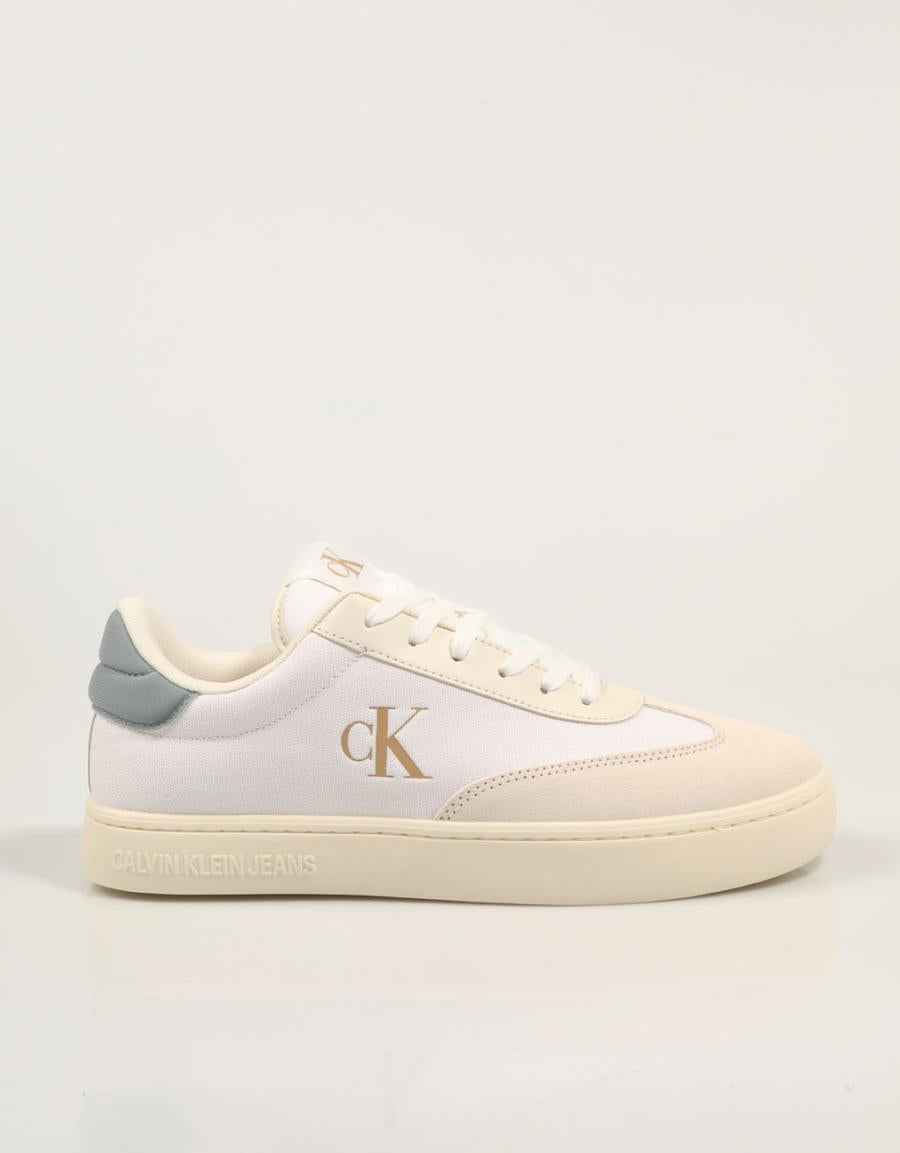 Zapatillas Calvin Klein Classic CupSole Low Mix Mg en Color Blanco