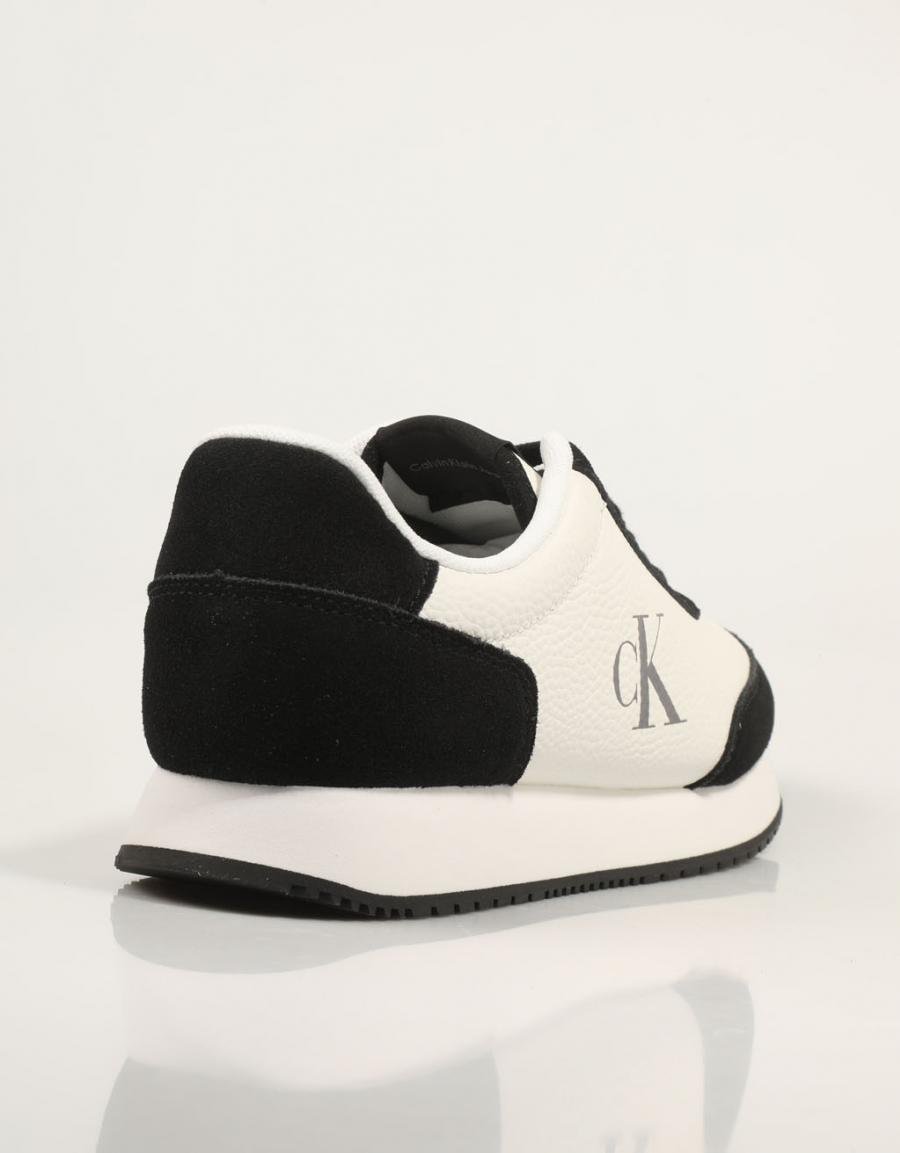 Zapatillas Calvin Klein Phuket Runner Laceup Low Mix en Color Blanco