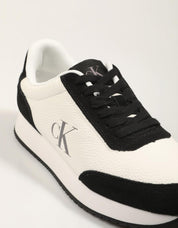 Zapatillas Calvin Klein Phuket Runner Laceup Low Mix en Color Blanco