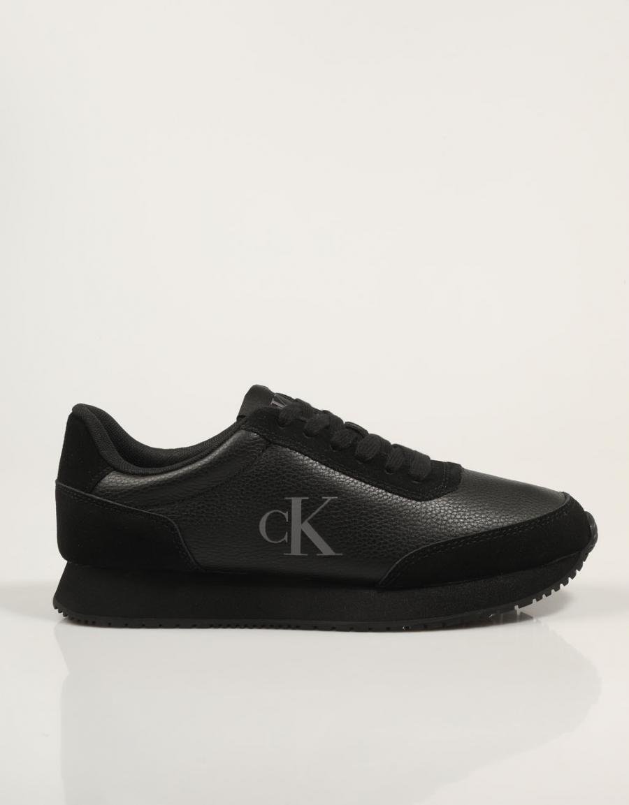 ZAPATILLAS CALVIN KLEIN RUNNER SOCK LACEUP LOW MIX en color Negro