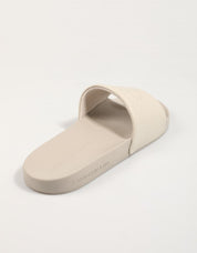 Chanclas Calvin Klein Miami Slide AOP Print en Farbe Beige