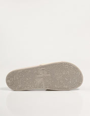 Chanclas Calvin Klein Miami Slide AOP Print en Farbe Beige