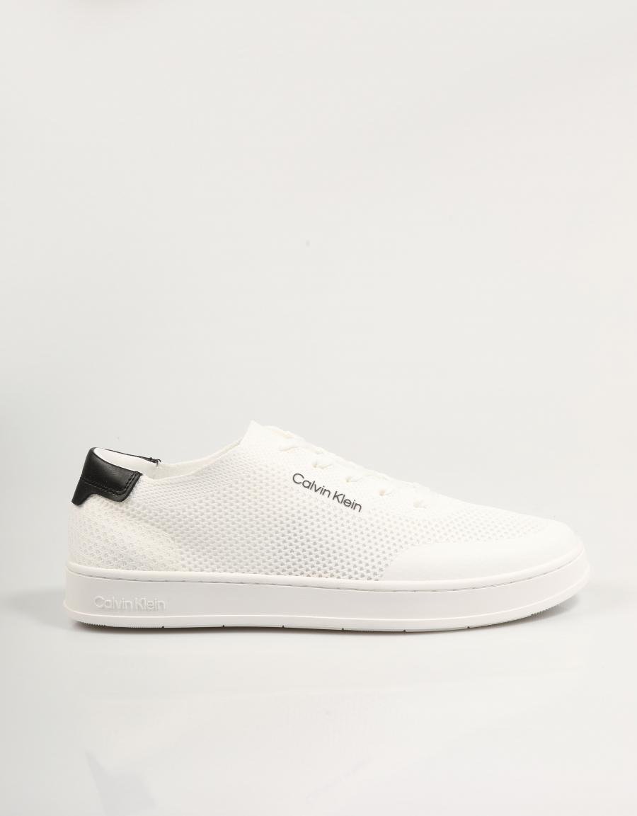 Calvin Klein reiner Kapsel Low Top Schnürung Kni in Weiß
