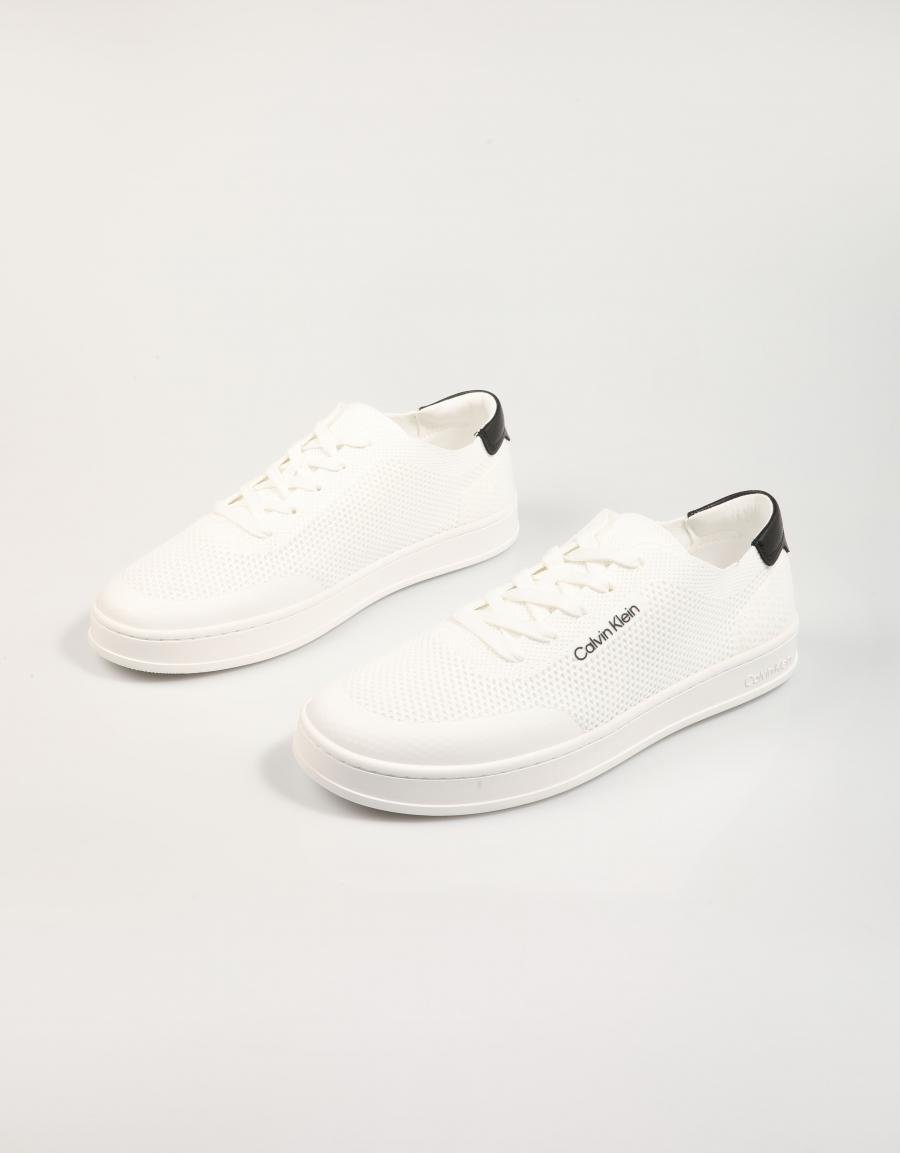 Calvin Klein reiner Kapsel Low Top Schnürung Kni in Weiß