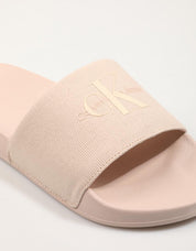 Chanclas Calvin Klein Miami Slide Monogram Wn en couleur Rosa