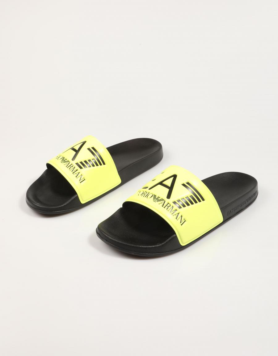 Armani EA7 Slipper X000108 AF15118 in yellow