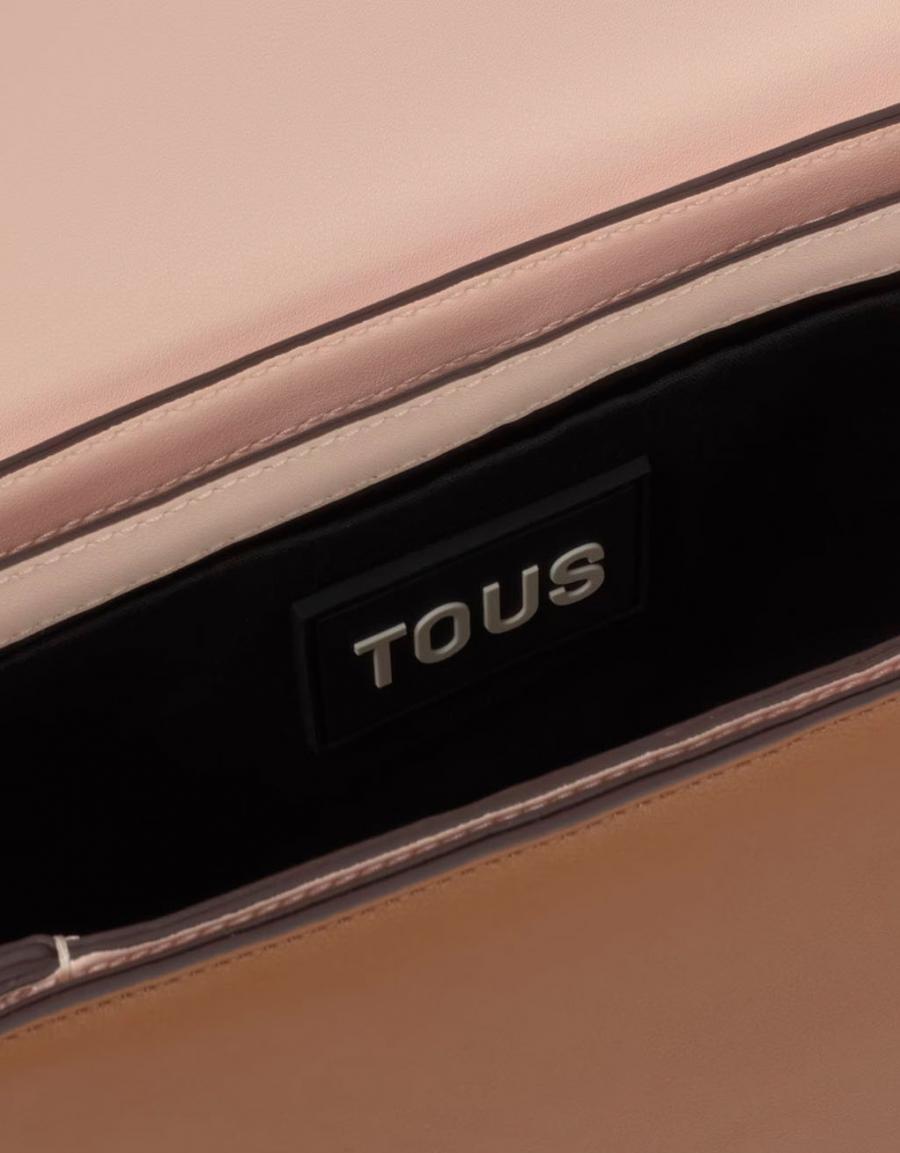 BOLSO TOUS KAOS ICON BANDOLERA M CHAIN en color Beige