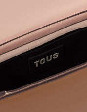 BOLSO TOUS KAOS ICON BANDOLERA M CHAIN en color Beige