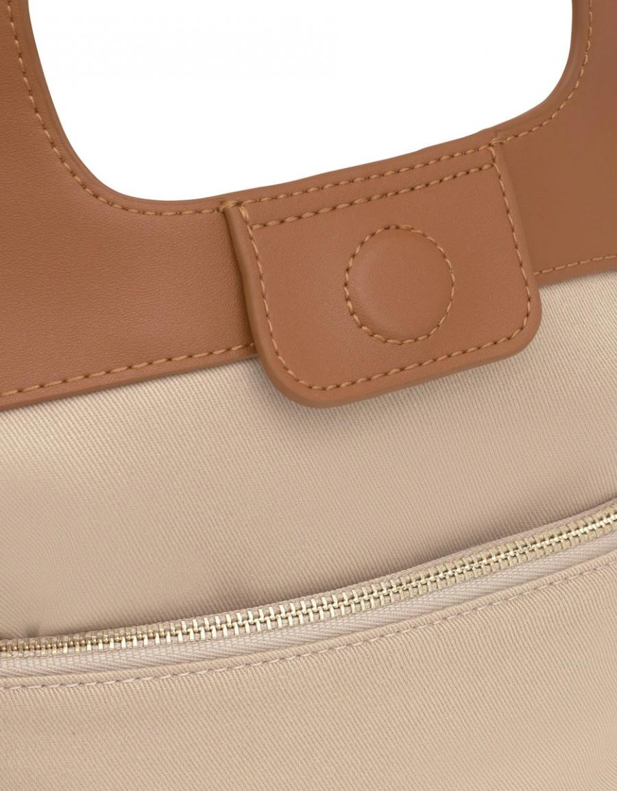 BOLSO TOUS LIRIO RAFIA CAPAZO L en color Beige