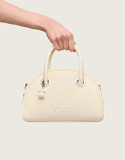Bolso TOUS Poppy Bowling M En Color Beige