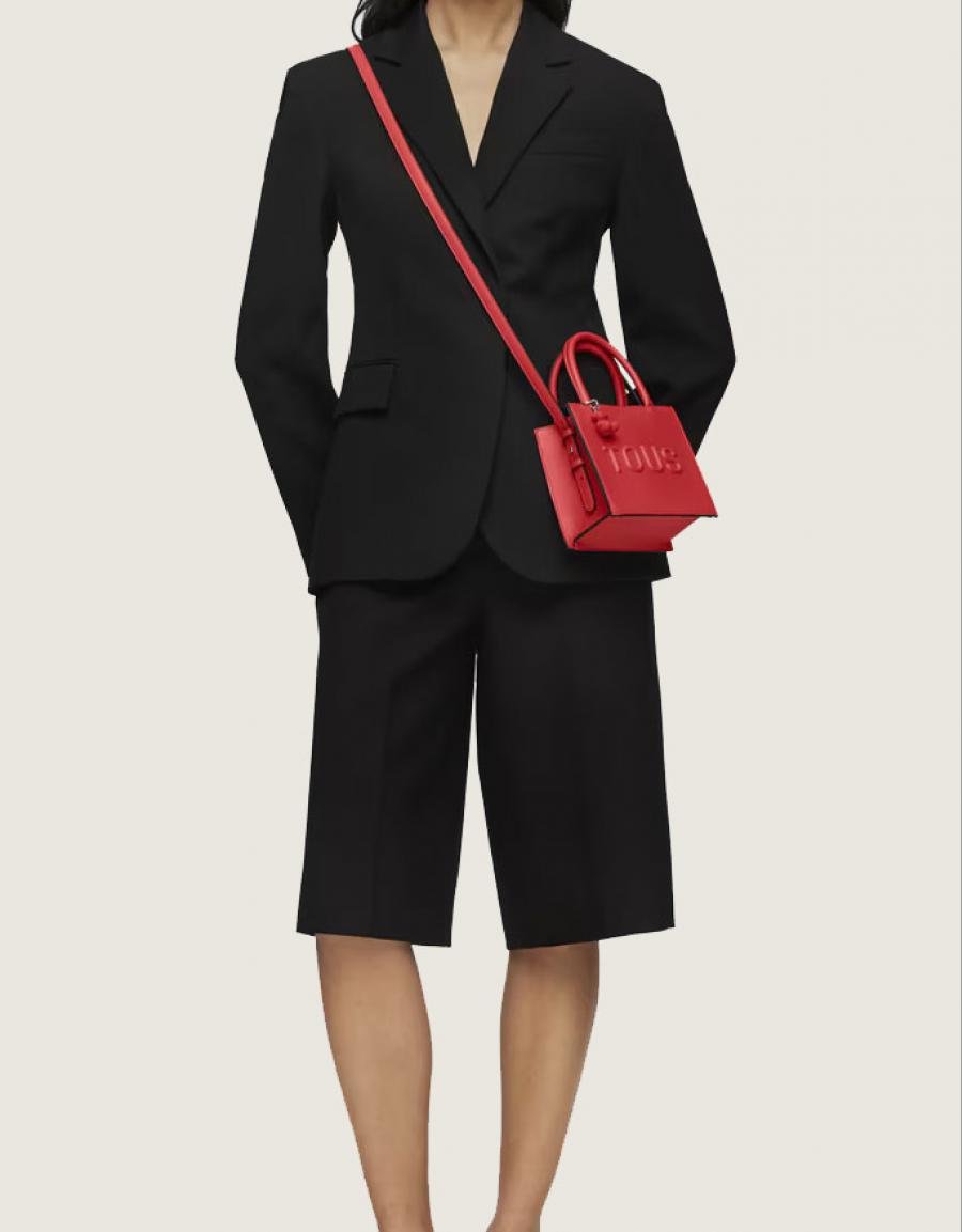 BOLSO TOUS BRENDA BOLSO MINI CUBE en color Rojo