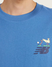 T -shirt NEW BALANCE mt51904 em azul marinho