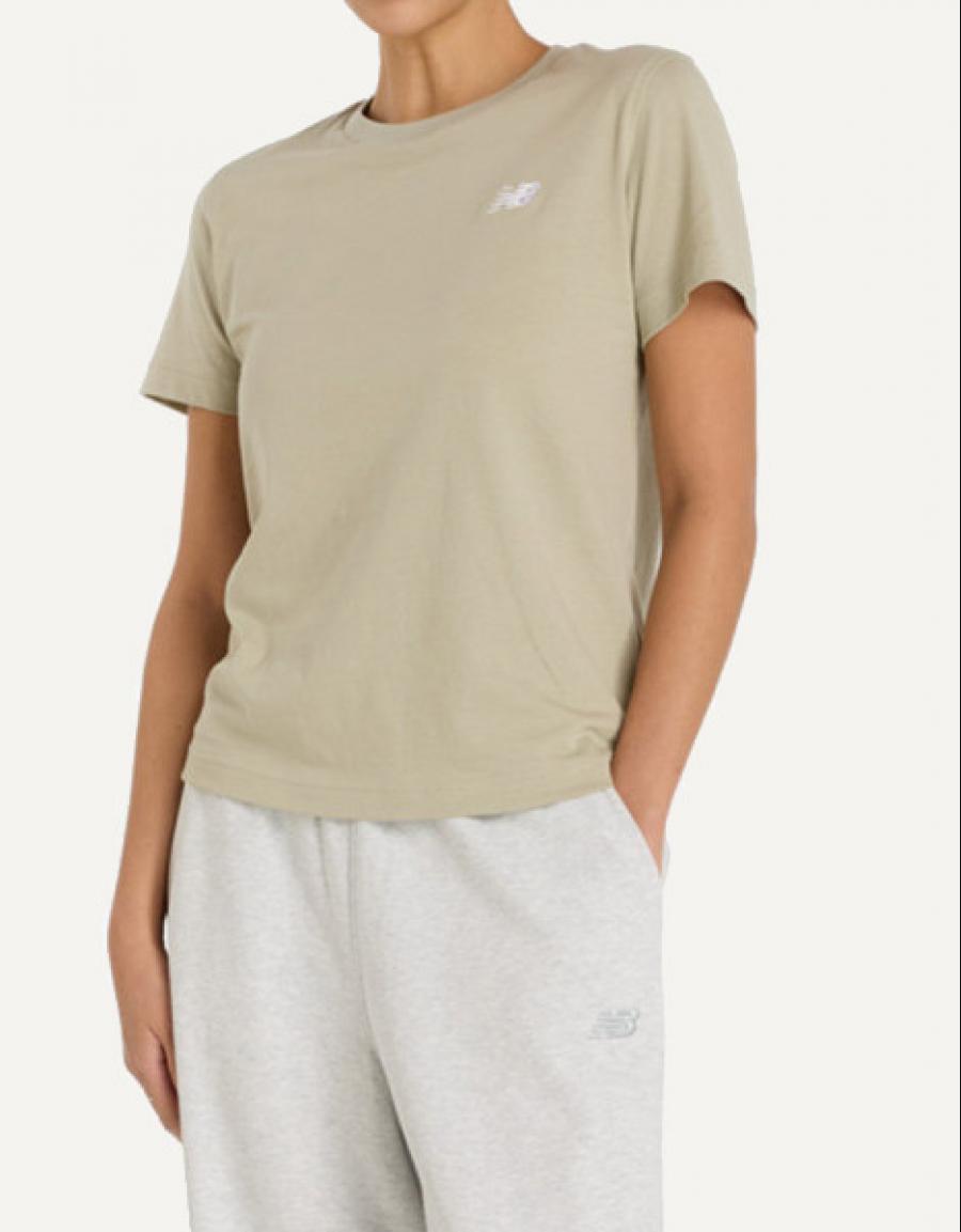 T -shirt NEW BALANCE wt41509 na cor kaki