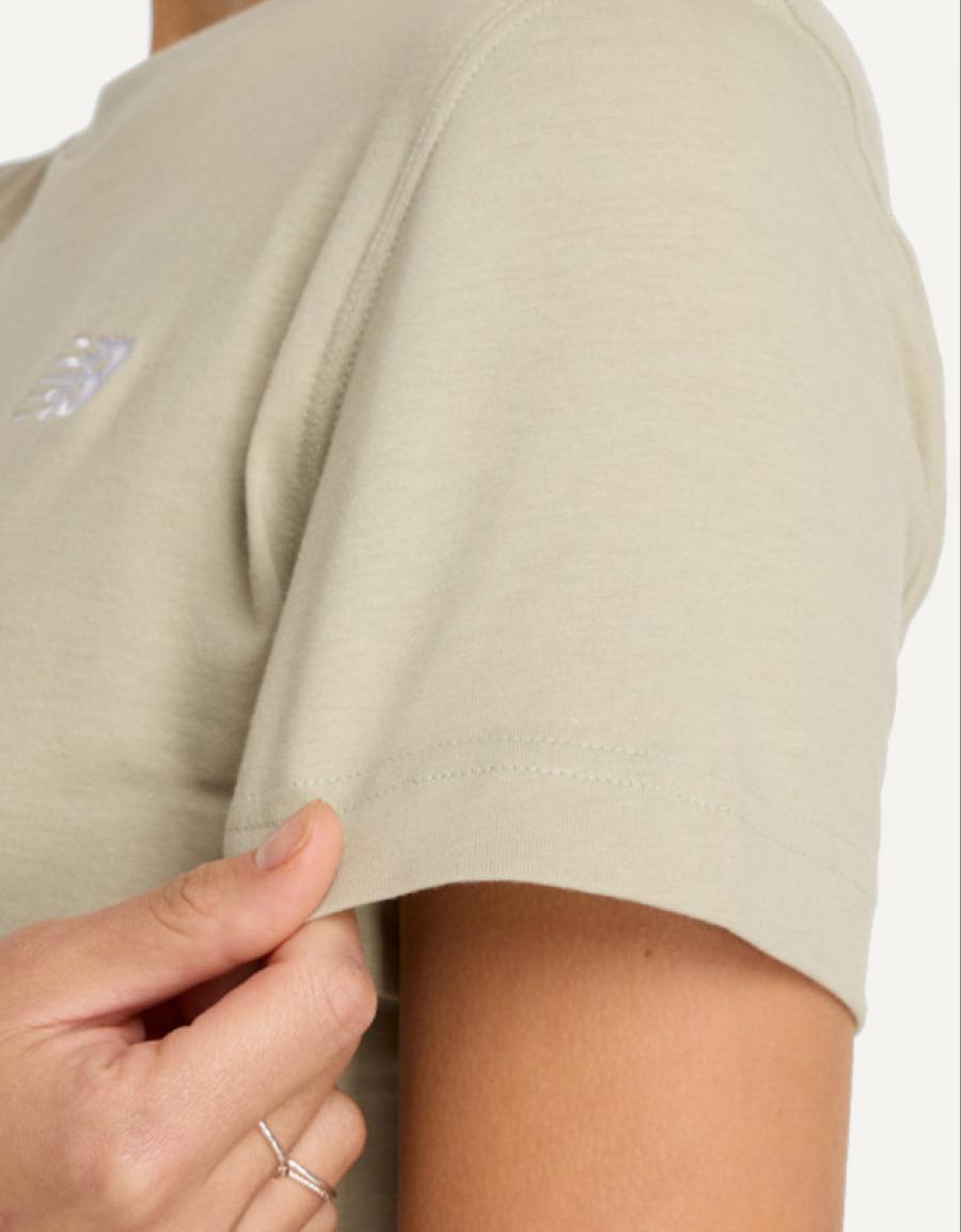 T -shirt NEW BALANCE wt41509 na cor kaki