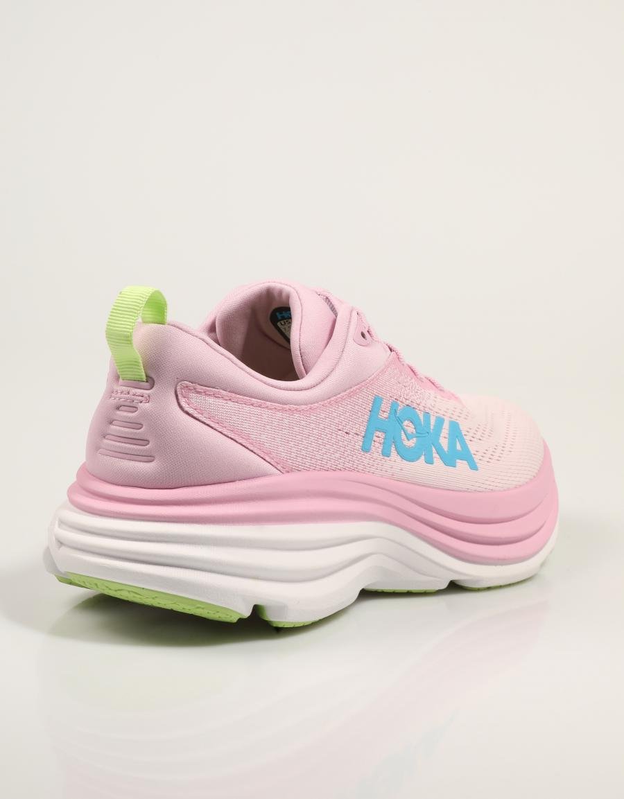 Hoka Bondi 8 sapatos em rosa