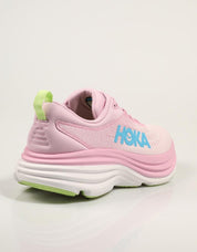 Hoka Bondi 8 sapatos em rosa