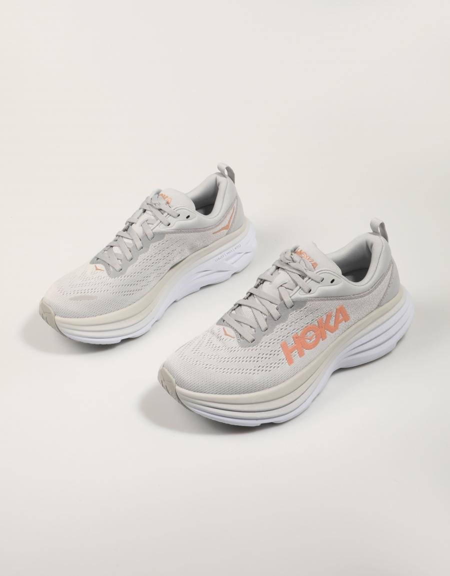 Hoka Bondi 8 Schuhe in Grau