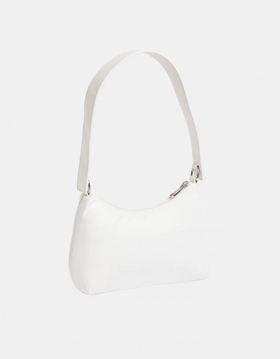 Bolso Calvin Klein CKJ Nylon Nylon Nylon Nylon Shou en Color Blanco