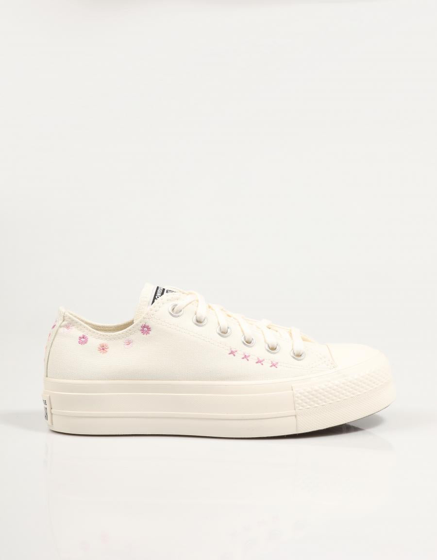 ZAPATILLAS CONVERSE CHUCK TAYLOR ALL STAR LIFT FLORA en color Hielo