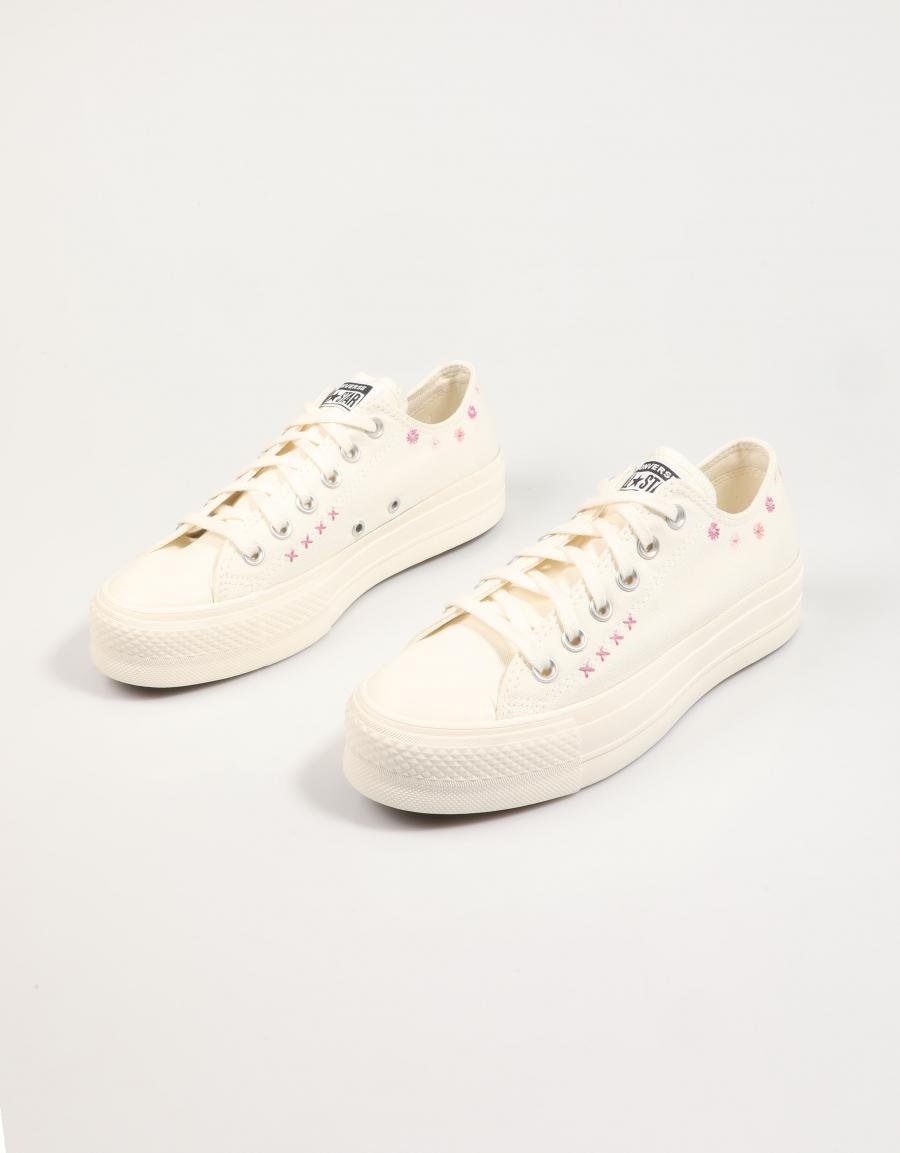 ZAPATILLAS CONVERSE CHUCK TAYLOR ALL STAR LIFT FLORA en color Hielo