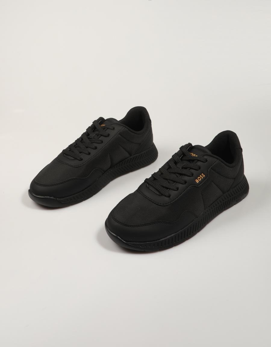 Boss Titanium Runn shoes in black