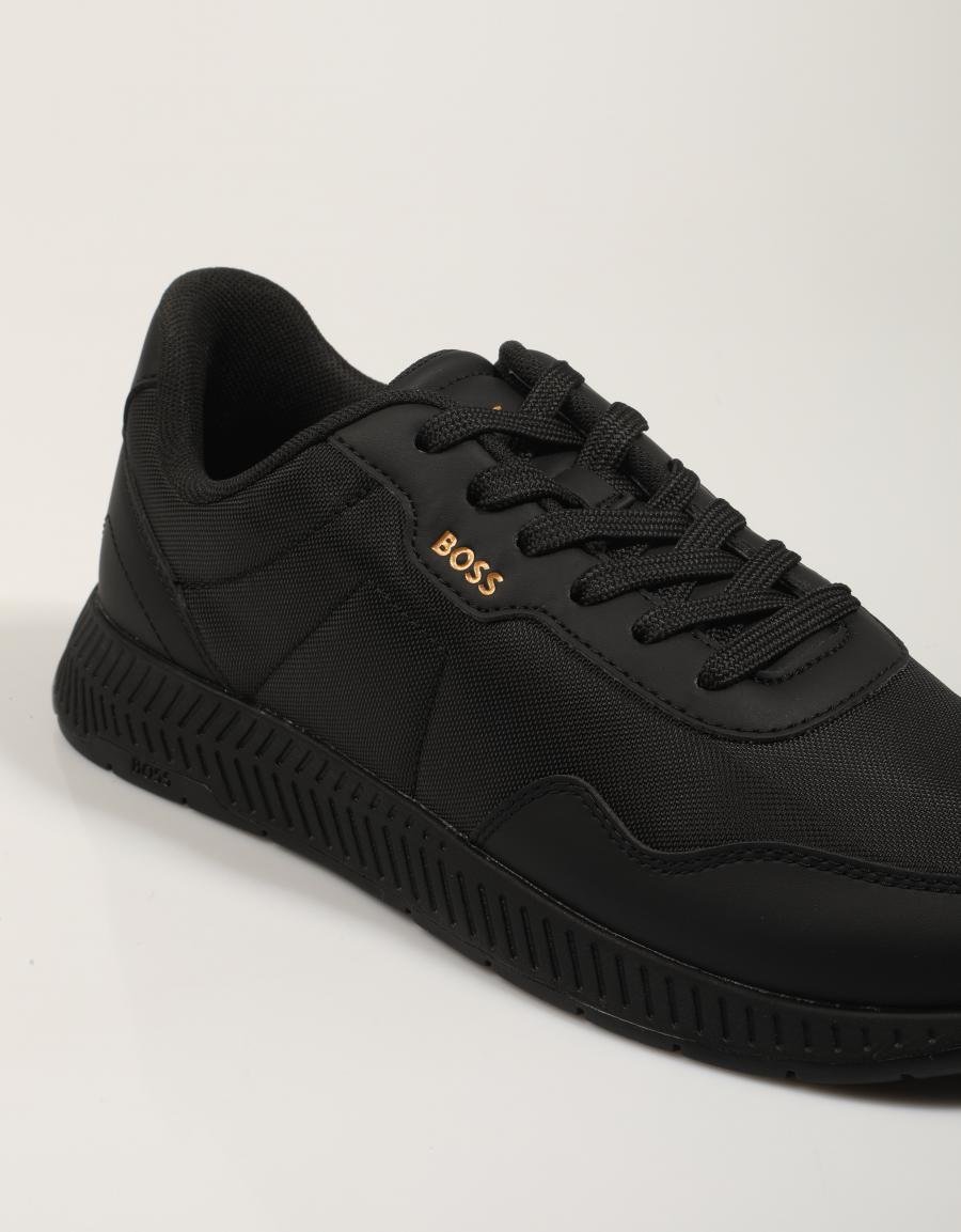 Boss Titanium Runn shoes in black