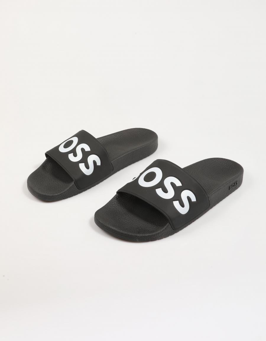 CHANCLAS BOSS ARYEH en color Negro