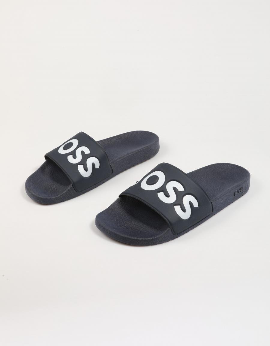 CHANCLAS BOSS ARYEH en color Azul marino