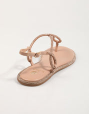 SANDALIAS LA STRADA 2201532 en color Rosa