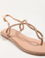SANDALIAS LA STRADA 2201532 en color Rosa