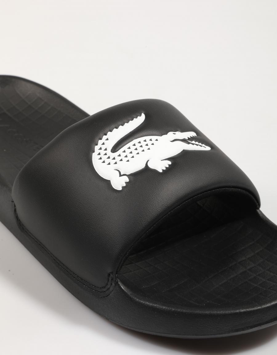 CHANCLAS LACOSTE SERVE SLIDE 1 0 en color Negro