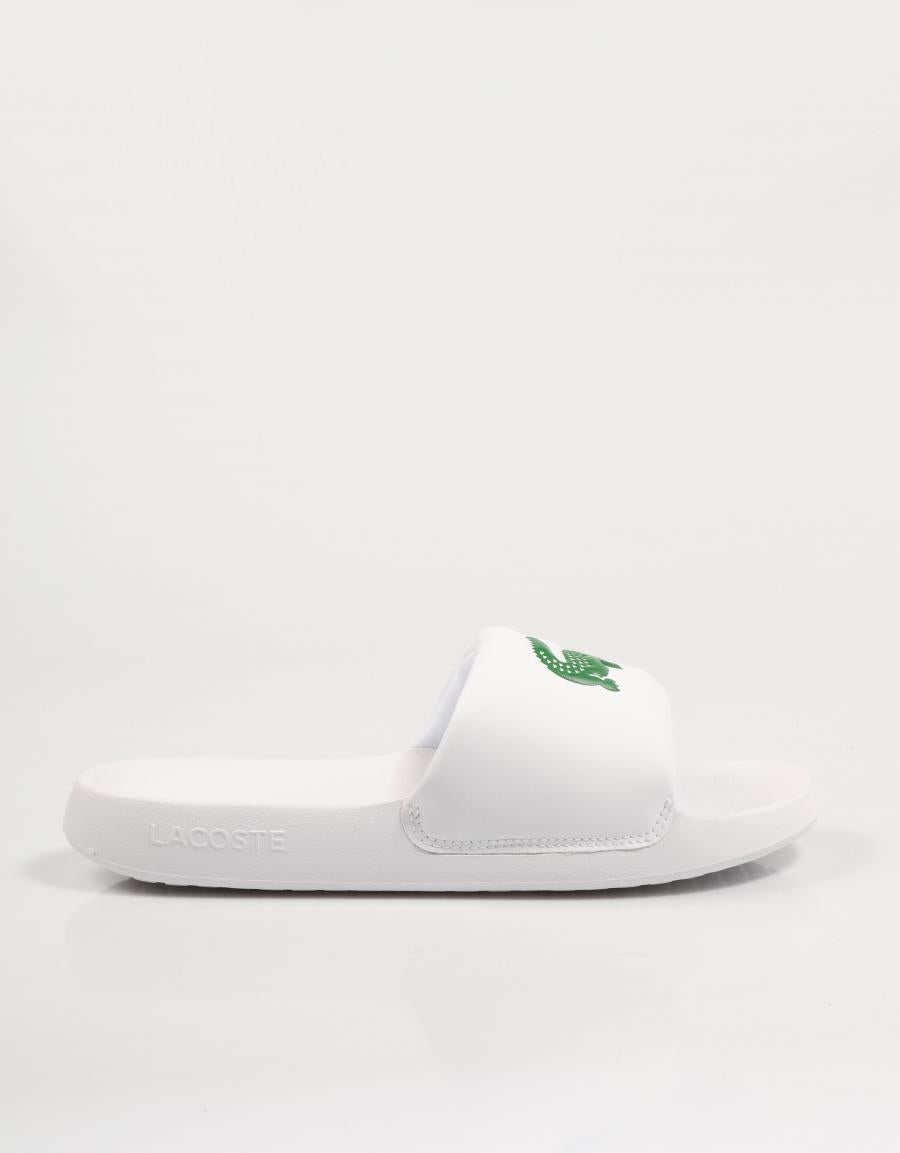 CHANCLAS LACOSTE SERVE SLIDE 1 0 en color Blanco