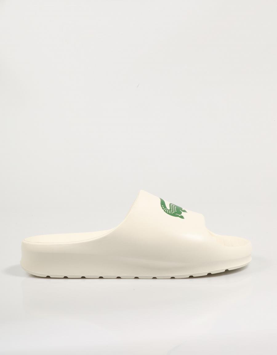 Lacoste servir le glissement 2 0 des tongs en couleur de glace