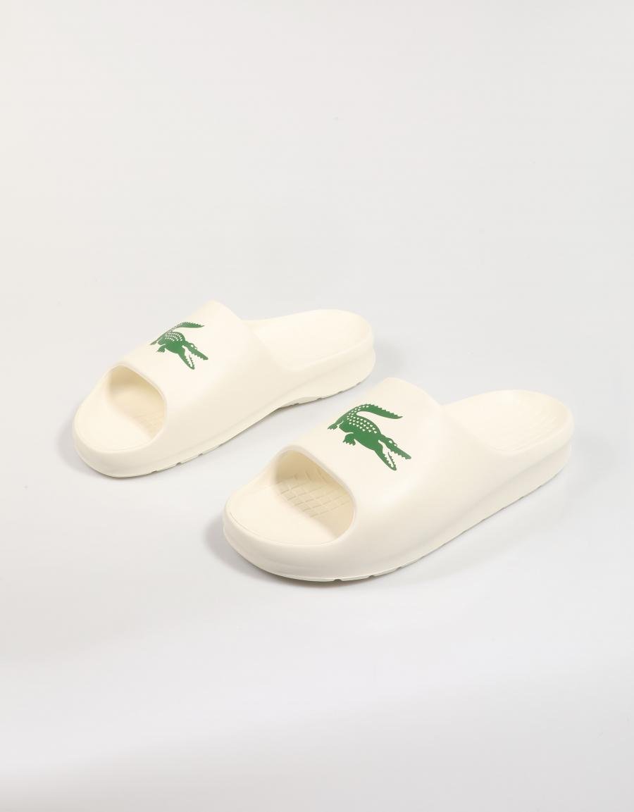 Lacoste servir le glissement 2 0 des tongs en couleur de glace