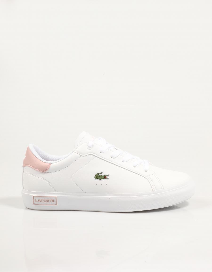 Lacoste PowerCourt Sneakers en blanc