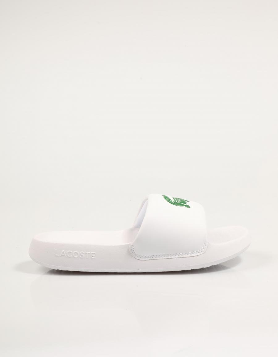 CHANCLAS LACOSTE SERVE SLIDE 1 0 en color Blanco