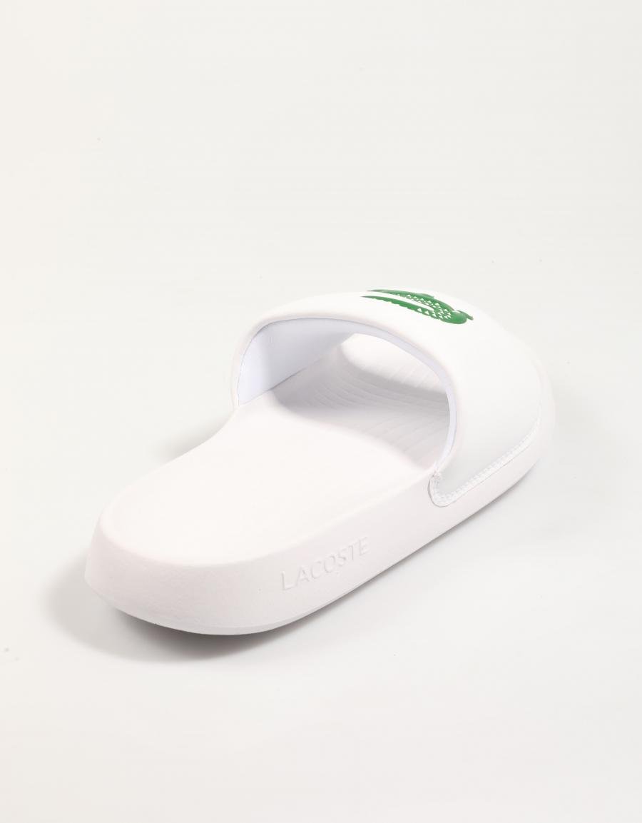 CHANCLAS LACOSTE SERVE SLIDE 1 0 en color Blanco